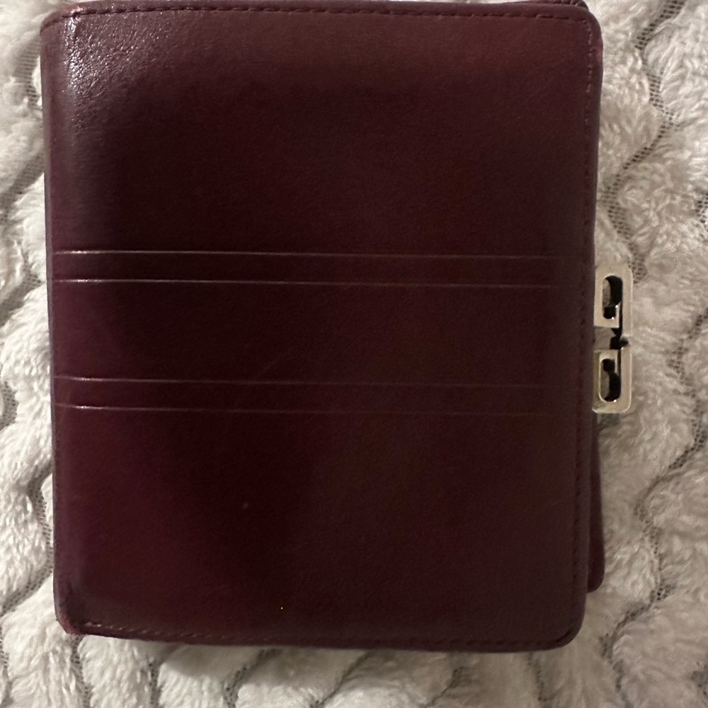 Givenchy Burgundy Leather Wallet